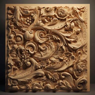 Patterns and decorations Effect 4 3d model